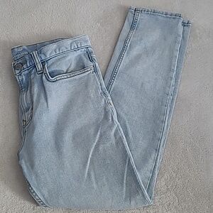 Banana Republic Travel Jeans 30x30 Light Wash Distressed Slim Stretch Y2K Casual